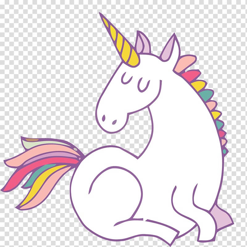 unicorn illustration, Unicorn Euclidean , White Unicorn material transparent background PNG clipart