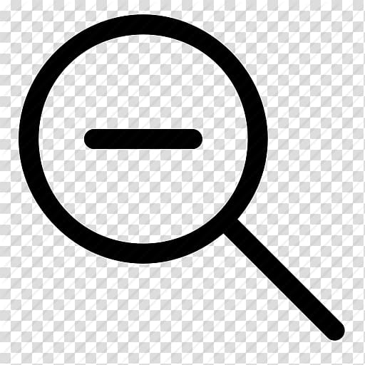 Computer Icons Magnifying glass Iconfinder , Simple Zoom Out transparent background PNG clipart