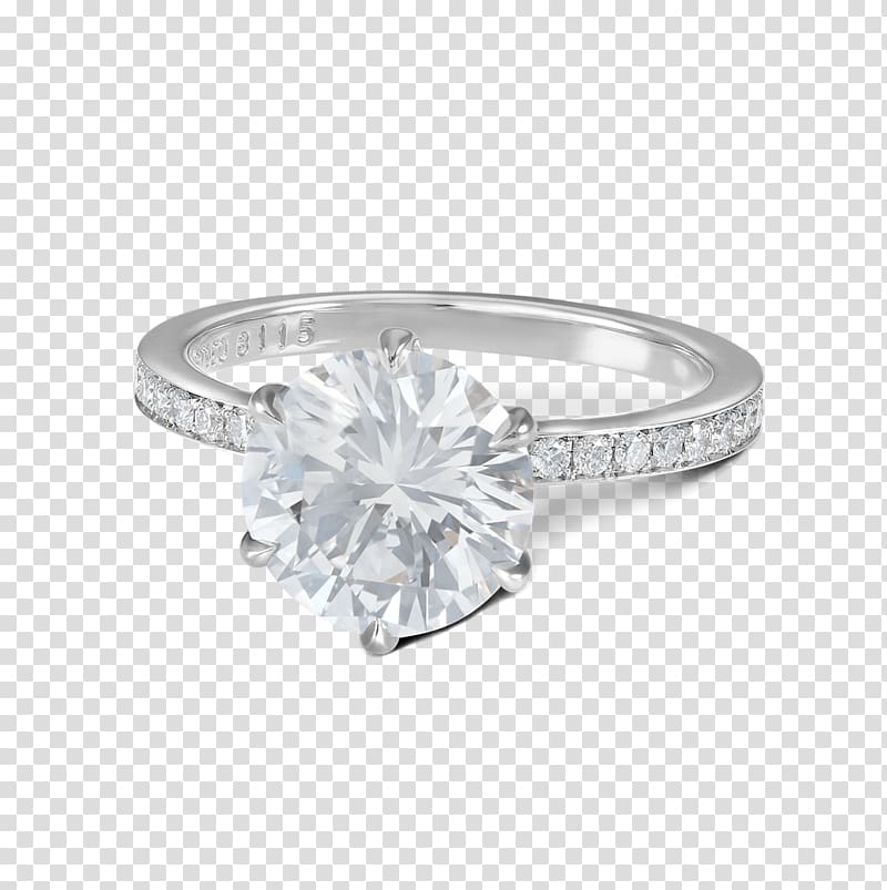 Steven Kirsch Inc Engagement ring Solitaire Diamond, platinum ring transparent background PNG clipart