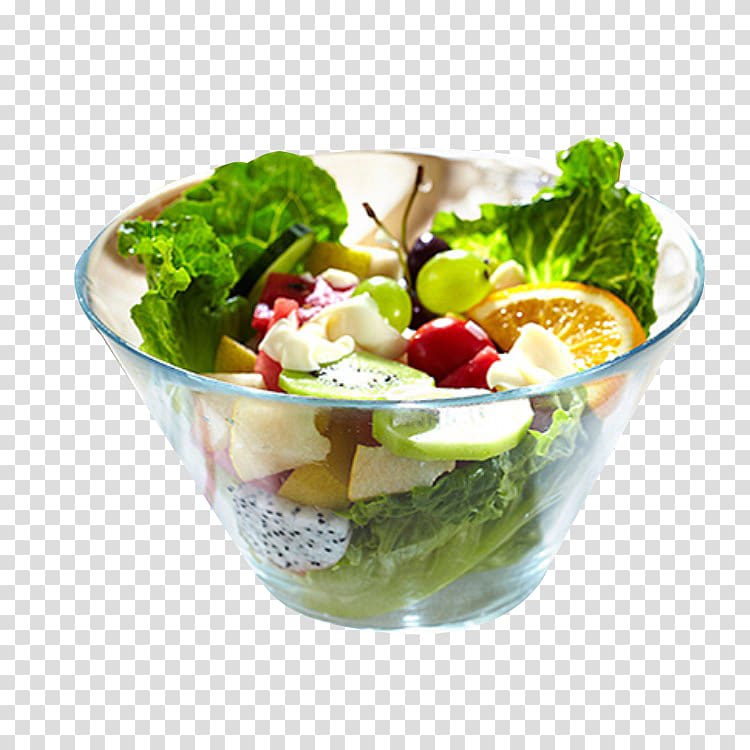 Salad Health shake Breakfast Vegetable Bowl, Mix the vegetables and salad material transparent background PNG clipart