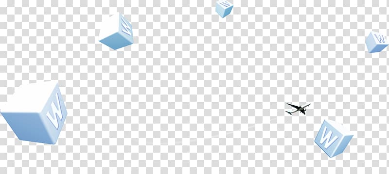 Brand Logo Blue Font, W box floating elements transparent background PNG clipart