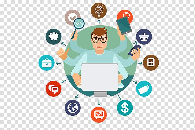 Employment Human multitasking Freelancer , multitasking transparent background PNG clipart