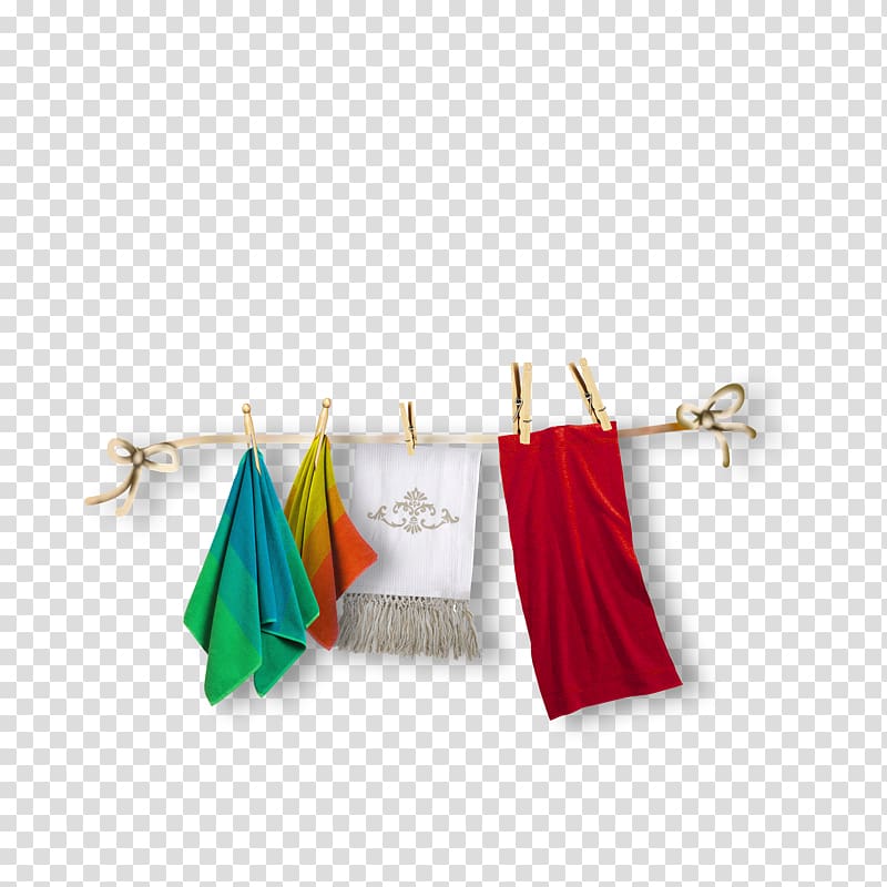 Towel Encapsulated PostScript , clothesline transparent background PNG clipart