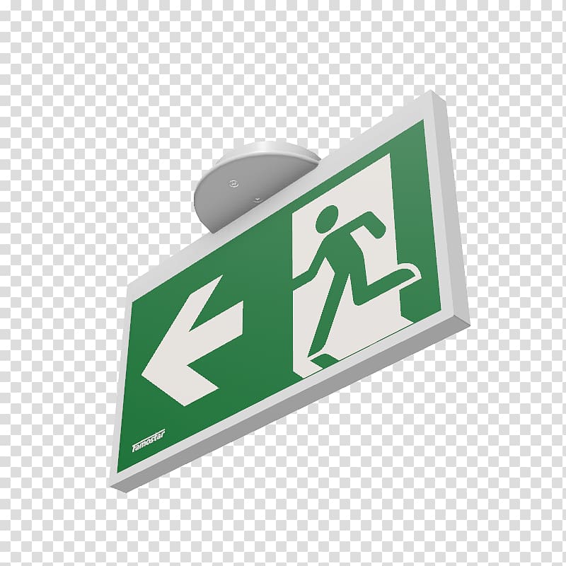 Emergency Lighting Exit sign Light fixture, european arrows transparent background PNG clipart