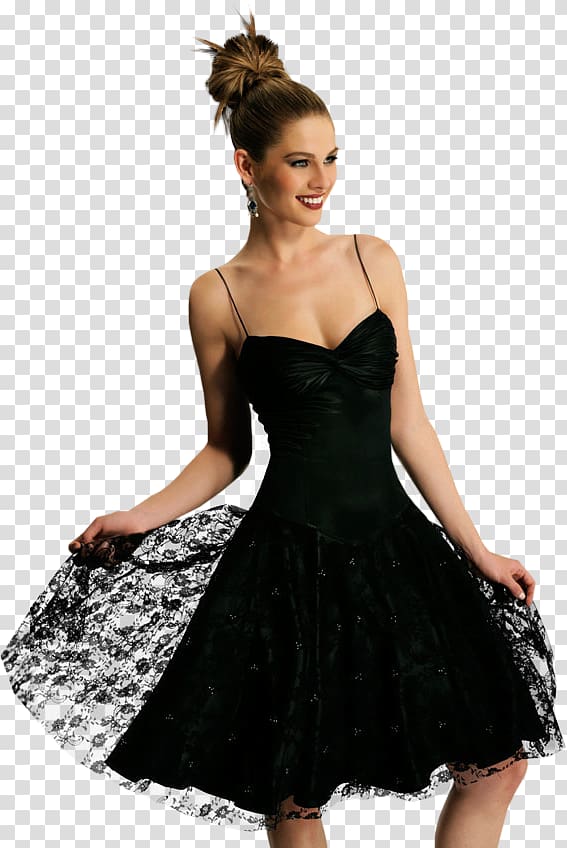 Little black dress Prom Ball gown, dress transparent background PNG clipart