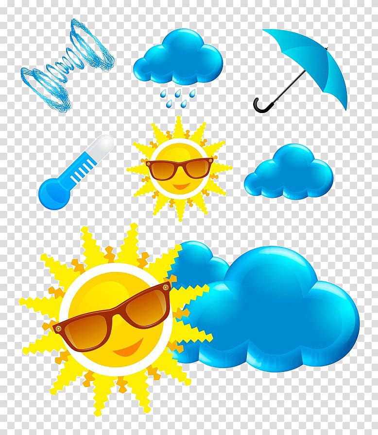 Weather , Hand-painted weather icon transparent background PNG clipart