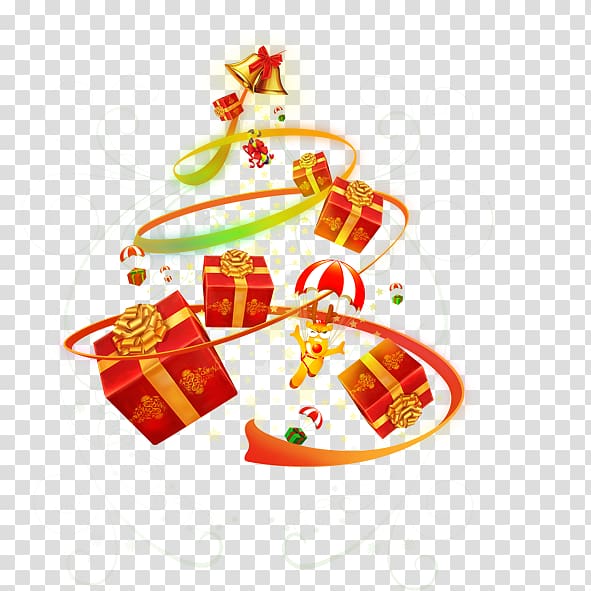 Christmas tree Christmas ornament , Fashion gift transparent background PNG clipart