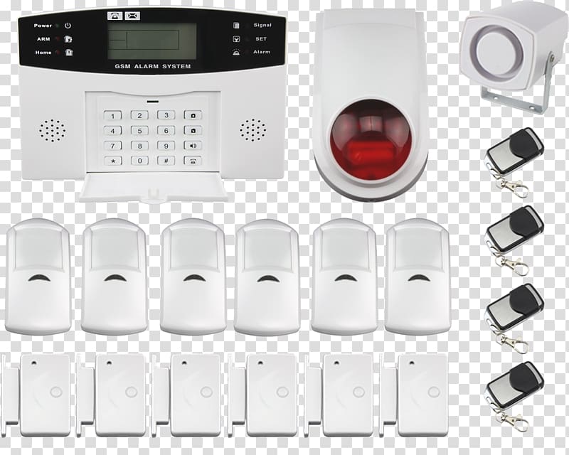 Security Alarms & Systems Alarm device Motion Sensors Home security Wireless security camera, alarm system transparent background PNG clipart