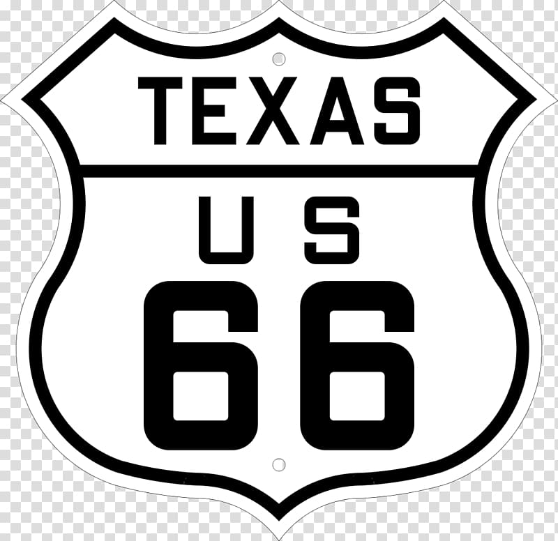 U.S. Route 66 Arizona US Numbered Highways U.S. Route shield, texas highway 66 transparent background PNG clipart
