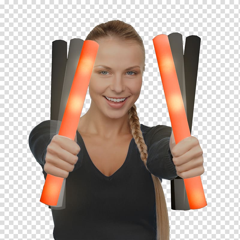 Light-emitting diode Clothing Accessories Glow stick Foam, light transparent background PNG clipart