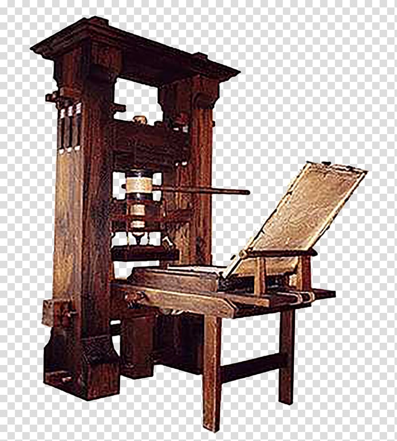 renaissance printing press clipart