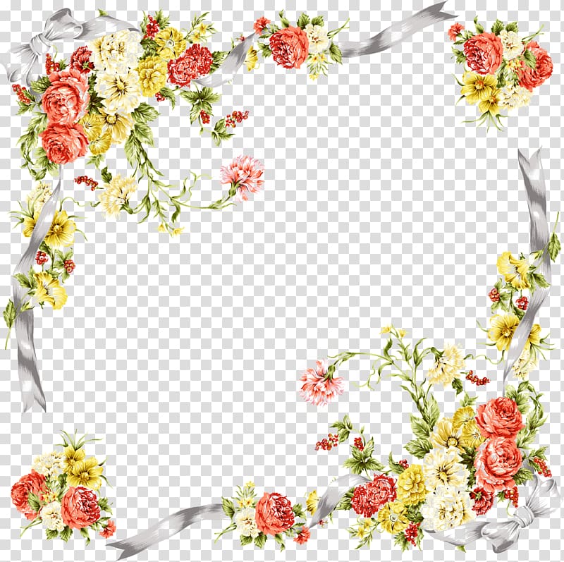 Frames Paper Flower Molding, flower transparent background PNG clipart