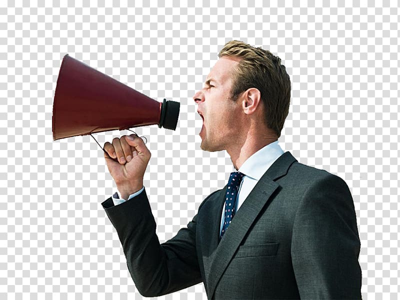 man holding megaphone, The Scream Screaming, Meeting up transparent background PNG clipart