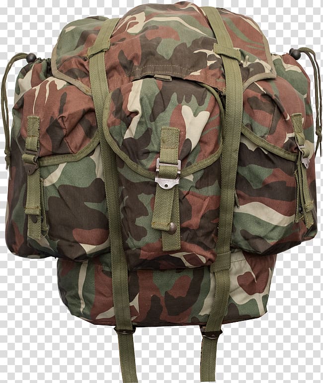 Military surplus Backpack MOLLE All-purpose Lightweight Individual Carrying Equipment, Military Backpack transparent background PNG clipart