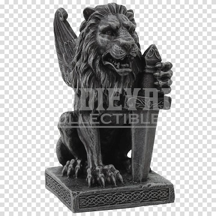 Statue Gargoyle Figurine Sculpture Lion, lion statue transparent background PNG clipart