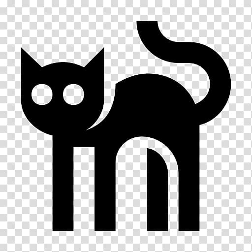 Black cat Computer Icons Symbol, black cat transparent background PNG clipart