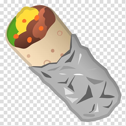 Burrito Emojipedia Google Noto fonts, Emoji transparent background PNG clipart