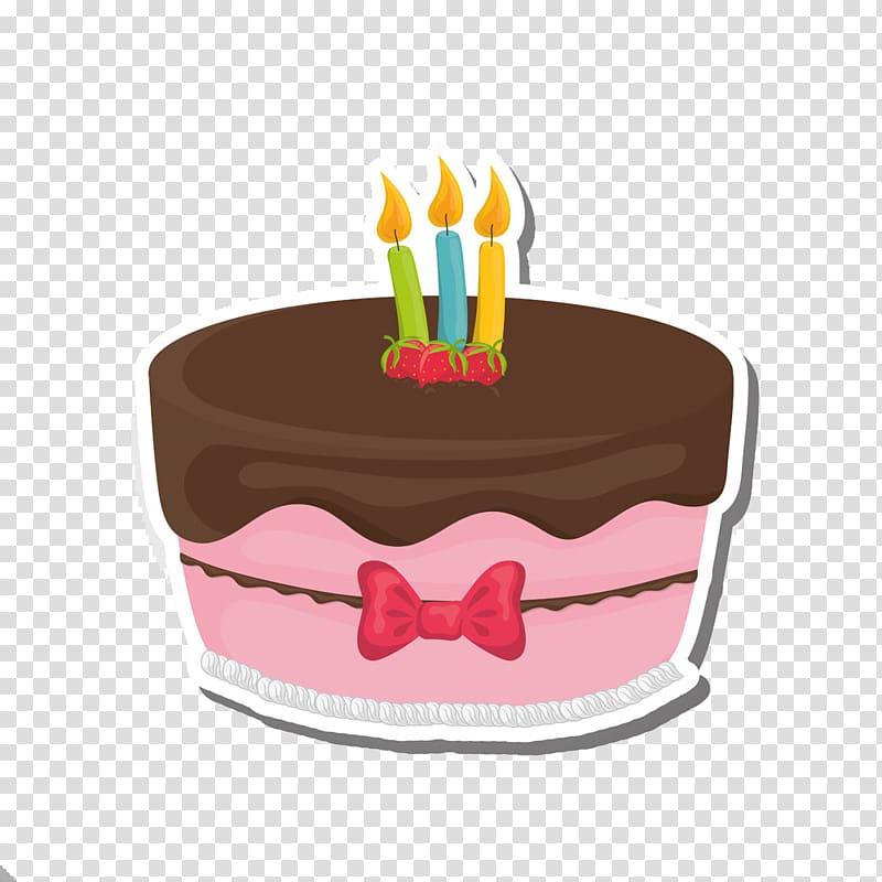 Chocolate cake Birthday cake Cupcake Layer cake Strawberry cream cake, Strawberry cake with colored candles transparent background PNG clipart