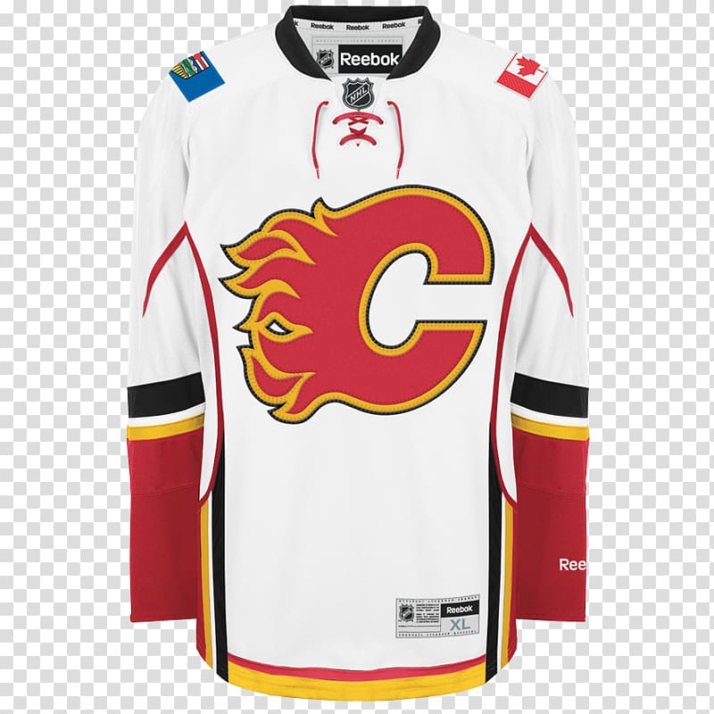 Calgary Flames National Hockey League Third jersey NHL uniform, reebok transparent background PNG clipart
