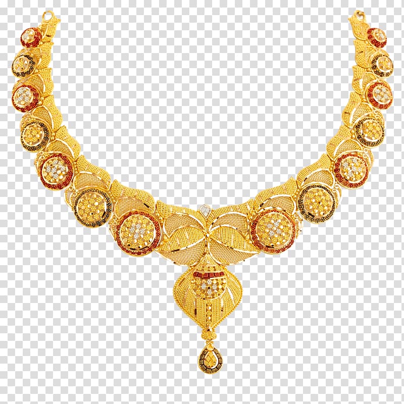 gold-colored Chunbali necklace, Earring Jewellery Necklace Jewelry design Costume jewelry, jwellery transparent background PNG clipart