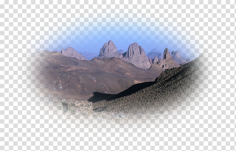 Hoggar Mountains Atakor volcanic field Assekrem Desert Plateau, desert transparent background PNG clipart