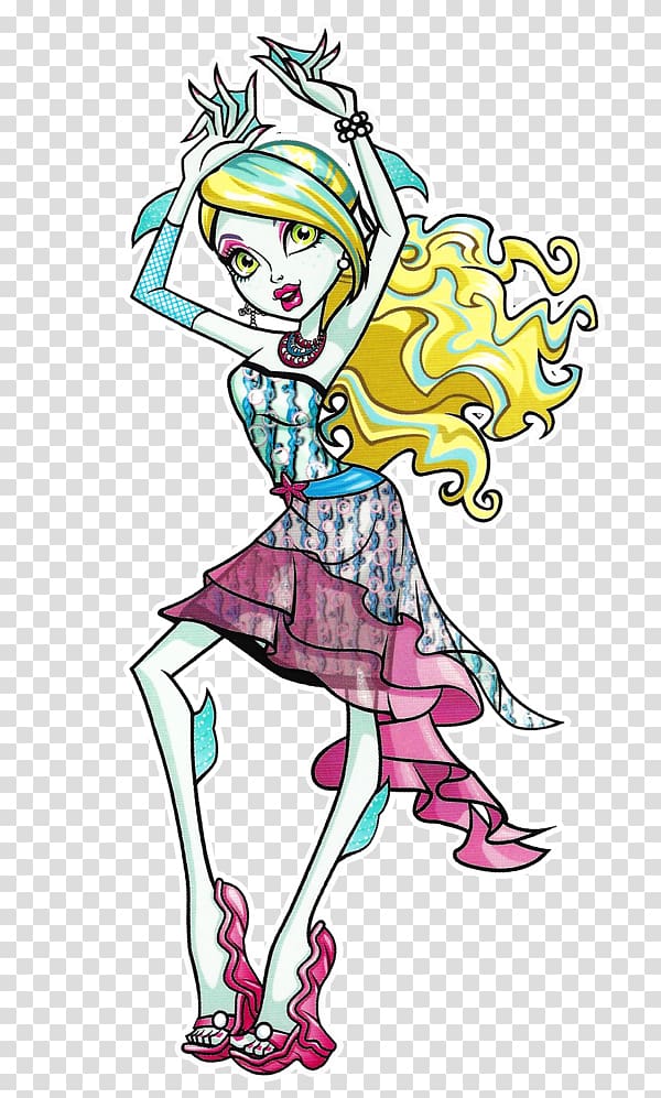 Monster High Doll Blue Toy, Lagoona transparent background PNG clipart