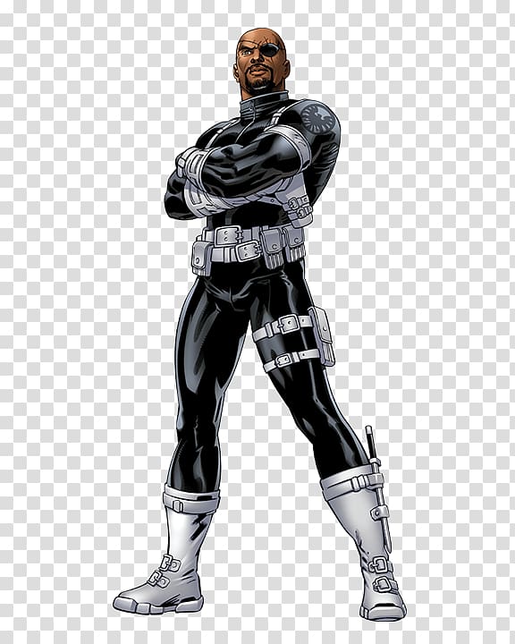 Nick Fury Captain America Standee Ultimate Marvel Marvel Cinematic Universe, captain america transparent background PNG clipart
