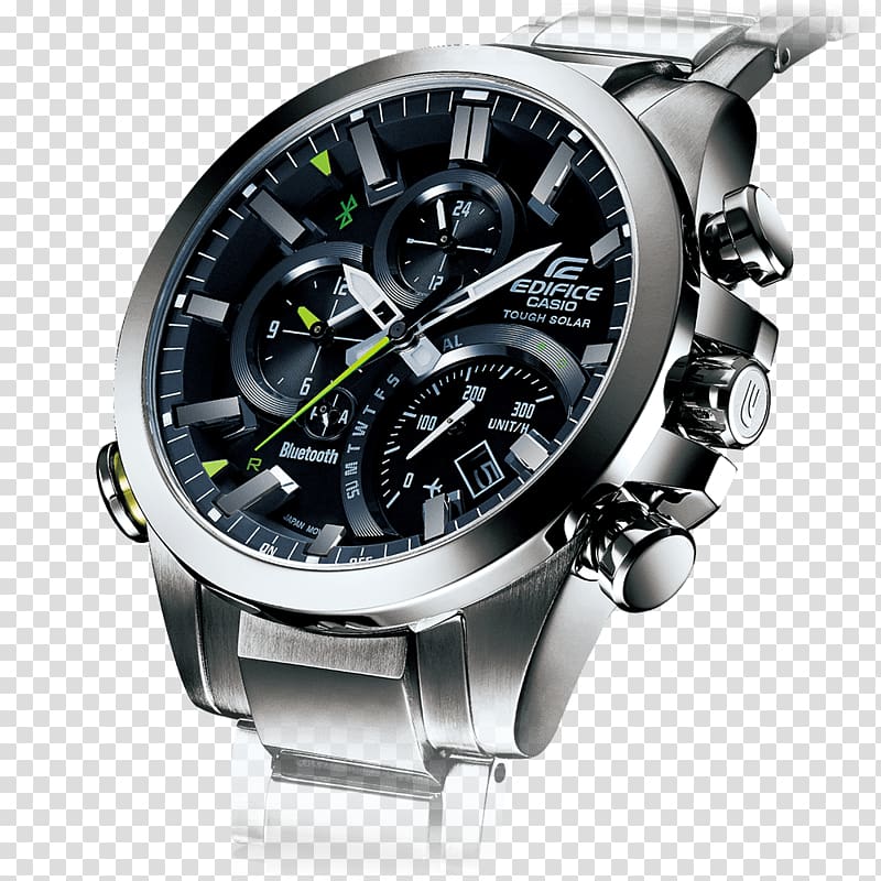 Casio Edifice Smartwatch Solar-powered watch, nice transparent background PNG clipart