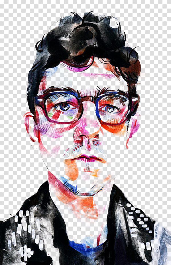 Portrait Illustrator Illustration, Man avatar portrait sketch transparent background PNG clipart