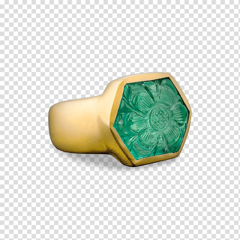 Jewellery Ring Gemstone Colombian Emeralds, exquisite carving. transparent background PNG clipart