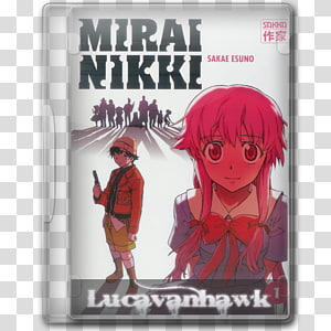 Srbb0026 Future Diary Mirai Nikki Yuno Gasai Anime - Elfen Lied Vs Mirai  Nikki, HD Png Download - 1200x898(#1925923)