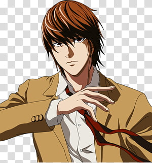 Light Yagami Ryuk Near Mello, Anime transparent background PNG clipart ...