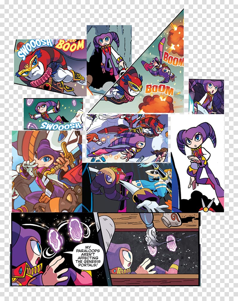 Nights into Dreams Journey of Dreams Comics Comic book Sonic the Hedgehog, comic set transparent background PNG clipart