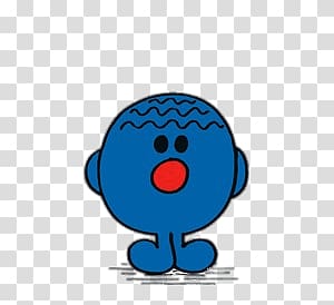 blue cartoon , Mr. Worry transparent background PNG clipart