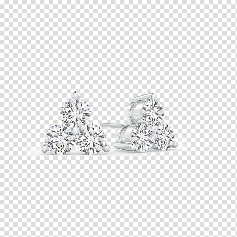 Earring Prong setting Body Jewellery Diamond Silver, Prong Setting transparent background PNG clipart