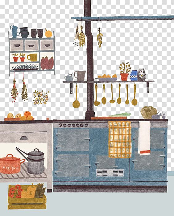 Drawing Art Illustrator Illustration, Kitchen table transparent background PNG clipart