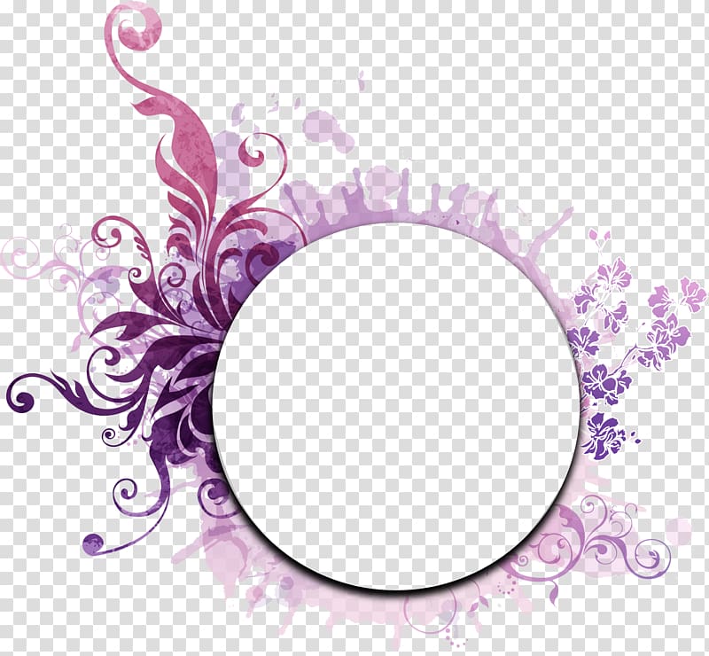 Circle, pastel flower transparent background PNG clipart