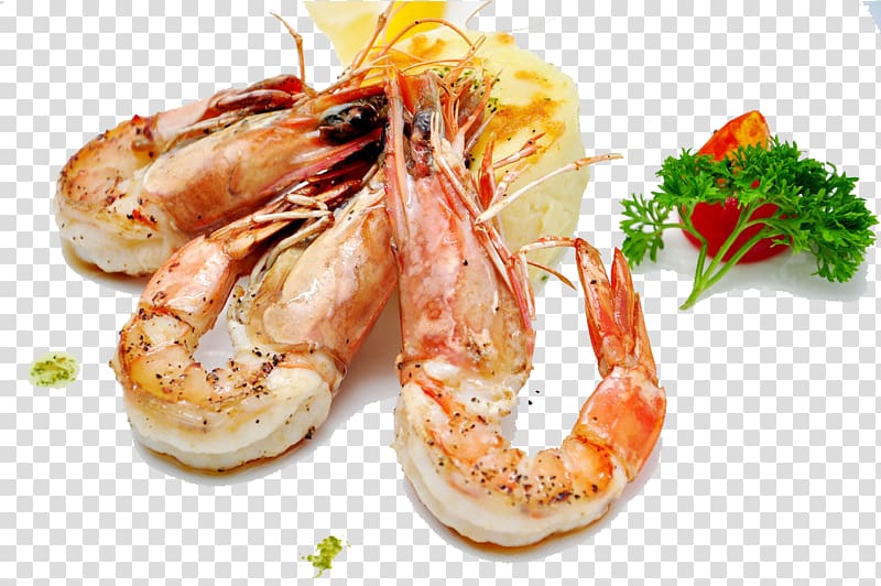 European cuisine Sauce Gastronomy, Three lobster transparent background PNG clipart