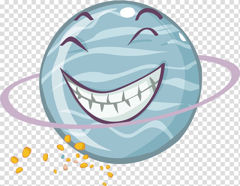 Planet Painting Illustration, Laughing planet transparent background PNG clipart
