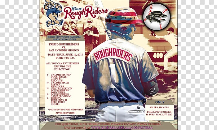 Dr Pepper Ballpark Frisco RoughRiders Flower Mound The Colony Dallas/Fort Worth International Airport, Baseball Tournament Flyer transparent background PNG clipart