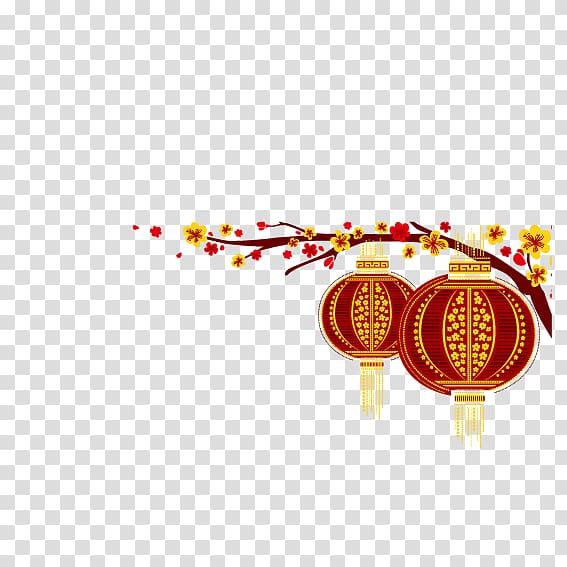 Lantern Chinese New Year, Chinese New Year Lantern transparent background PNG clipart