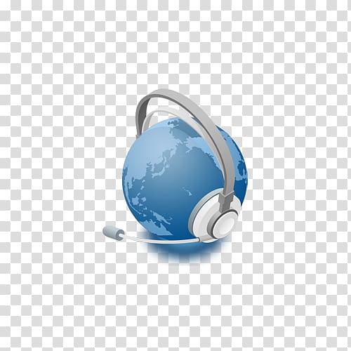 Telephone Mobile phone Email Mobile telephony Computing, Earth wearing headphones transparent background PNG clipart