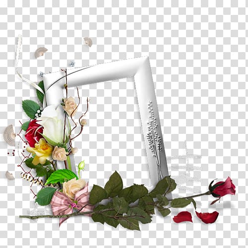 Floral design Frames, bingkai bunga transparent background PNG clipart
