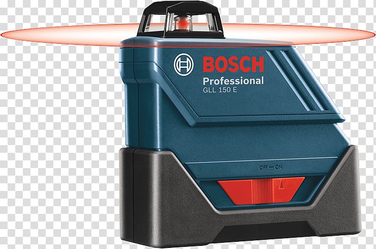 Bosch GLL150 Eck Self-LevelingRotary Laser Level Laser Levels Bosch, 360° Line Laser Robert Bosch GmbH, laser level transparent background PNG clipart