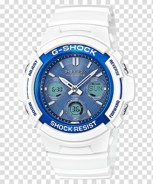 G-Shock Casio Shock-resistant watch Water Resistant mark, light sky transparent background PNG clipart