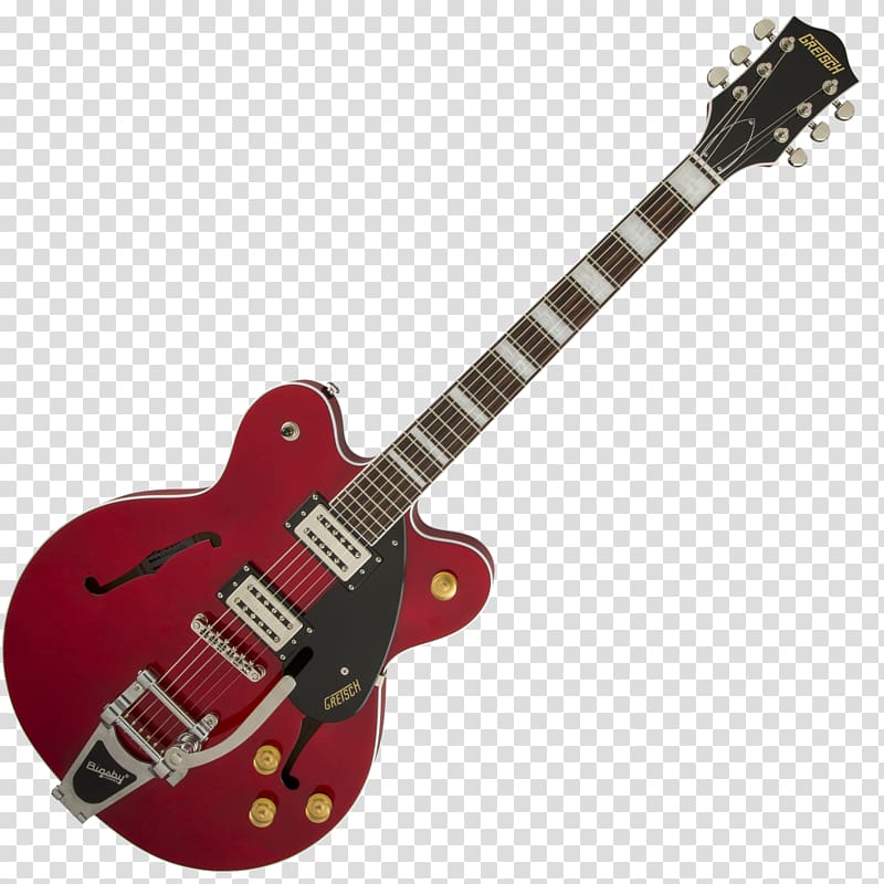 Gretsch G2622T Streamliner Center Block Double Cutaway Electric Guitar Bigsby vibrato tailpiece Semi-acoustic guitar, guitar transparent background PNG clipart
