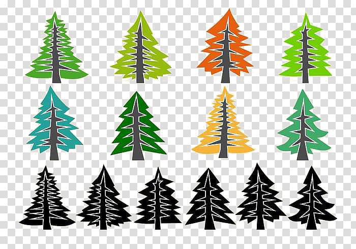 Pine Euclidean Icon, Christmas tree transparent background PNG clipart
