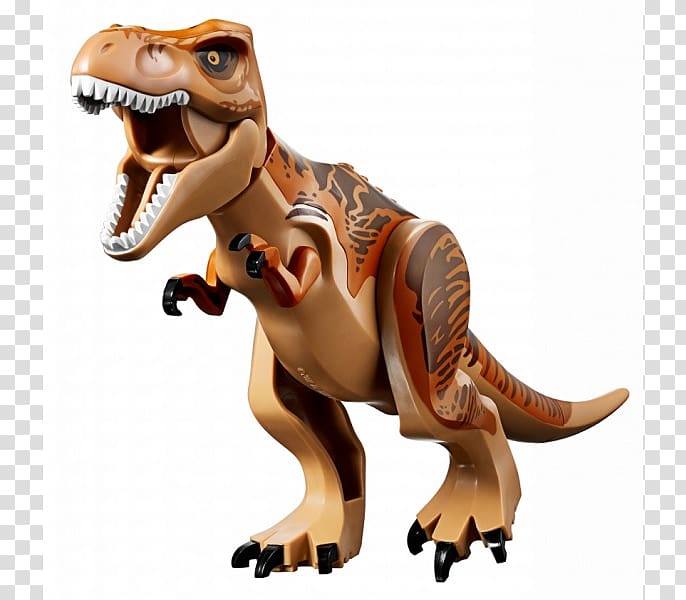 Tyrannosaurus Lego Jurassic World Lego minifigure Dinosaur, dinosaur transparent background PNG clipart