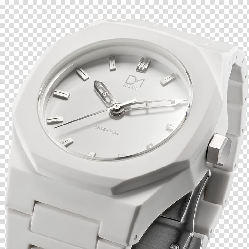 D1 Milano D1 Grand Prix Watch Bracelet White, watch transparent background PNG clipart