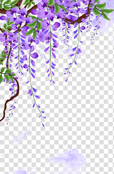 wisteria vines transparent background PNG clipart